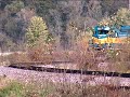 dme 6094 with m-spkc is south bound near new albin, iowa