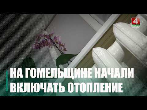 В Гомельской области начали включать отопление видео