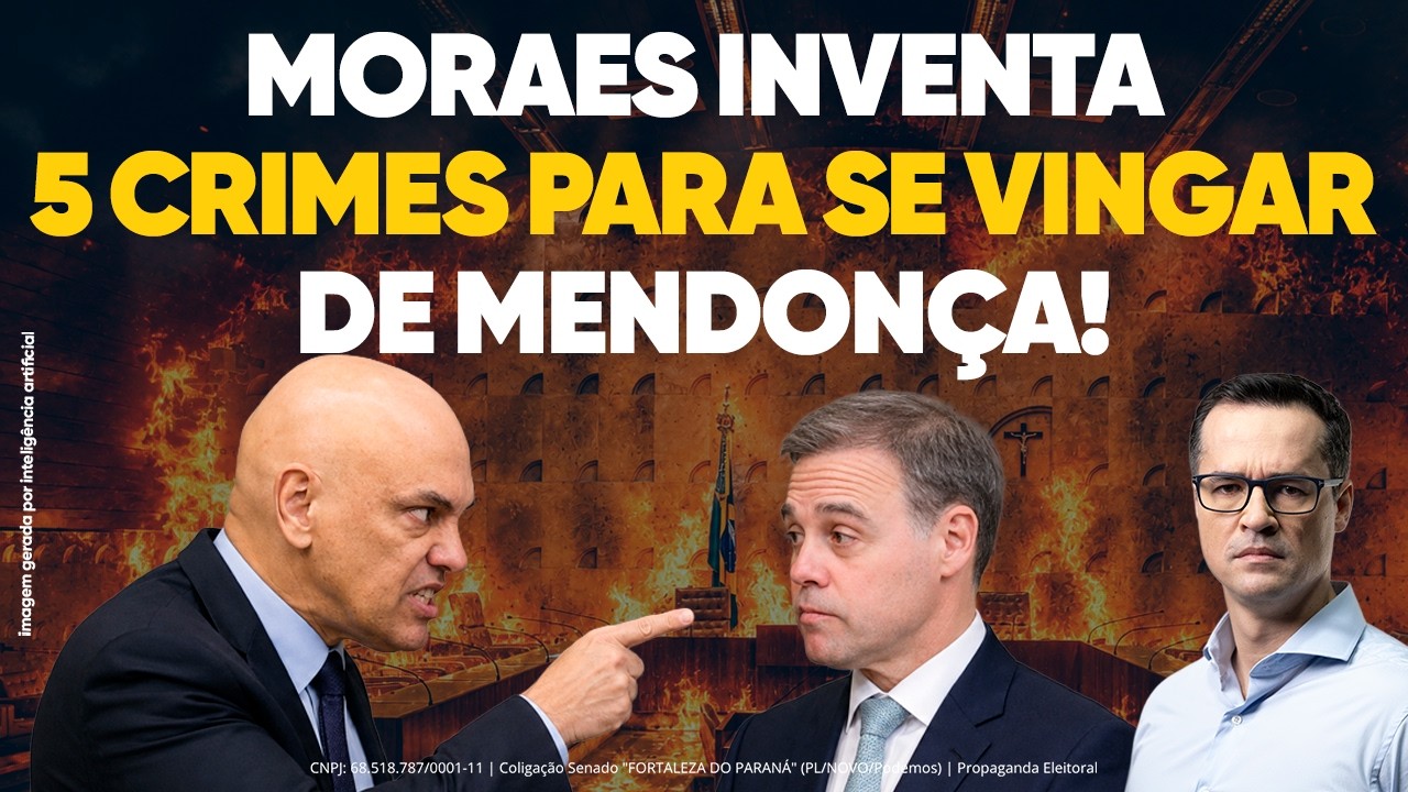🚨 URGENTE: Moraes ACUSA Mendonça de CRIMES!