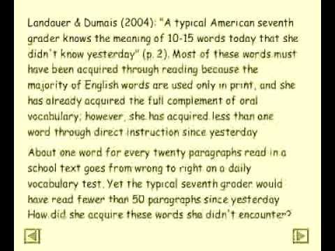 mpeg4 - This presentation for the CALL IS Academic Session at TESOL NYC, April 4, 2008, reviews in general terms what is known about second language acquisition and ...