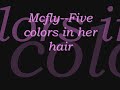Five colors in her hair Mcfly