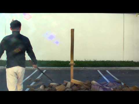 Chinese Long Sword Handmade Tang Dao Chinese Sword Cutting Testing See video