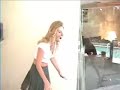 Two woman pie fight