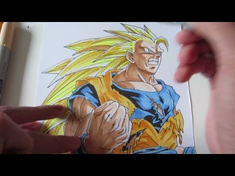 how to draw ssj goku