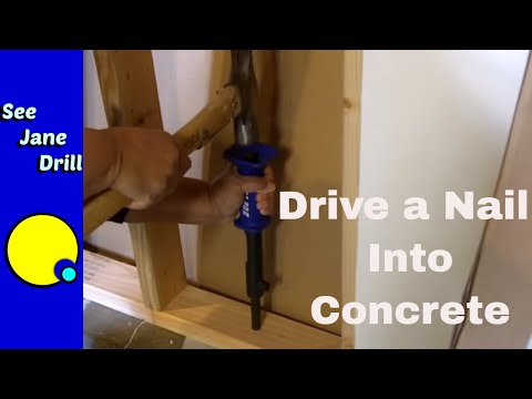 how to fasten plywood to concrete