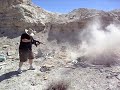 Bump-firing AK-47 dangerously close range