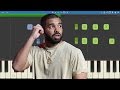 Drake - Fake Love - Piano Tutorial - Instrumental