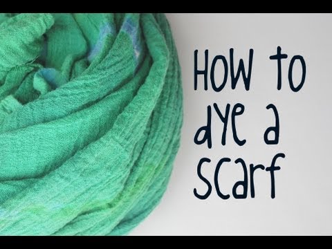 how to dye scarf
