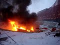 Brand Oeltank auf Tankstelle