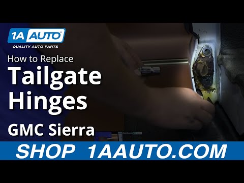 How To Install Replace Fix Rusty Tailgate Hinges 1999-2006 Chevy Silverado GMC Sierra