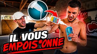 IL MET DE LA COLLE GLUE DANS LES PUFFS JNR ! ( CAM OFF ) 