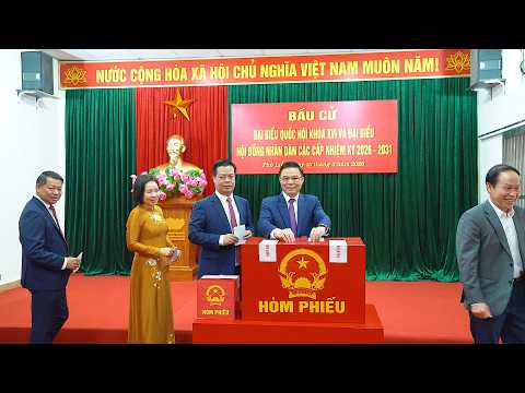 Quyền Bộ trưởng Bộ Công Thương tham gia bỏ phiếu tại Thành phố Hải Phòng