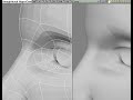 3D Modeling - Modeling the eyes Part 5