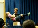 Vic Mignogna carrying Laura Bailey