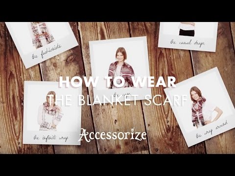 how to belt a blanket scarf