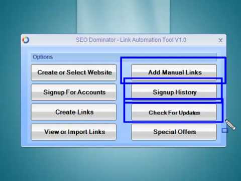 Google SEO Link Dominator p4 - Manual Links and Link export