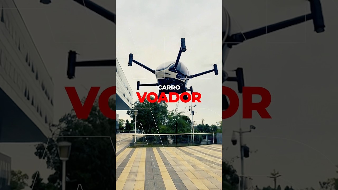 🤔 É um carro voador ou um drone gigante?   #CarroVoador #DroneAutônomo #Mobilidade #caoachangan
