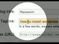 How to edit Wordpress website Title and Tagline