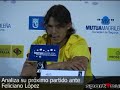 Nadal analiza su partido ante Feliciano López
