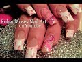BREAST CANCER AWARENESS NAILS: robin moses pink ribbon save the tatas nail art design tutorial 502