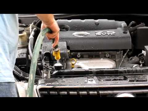 how to drain radiator nissan xterra