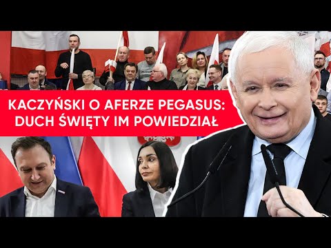 Kaczyński drwiąco zaprzecza nadużyciom Pegasusa. “Żadnych osób na liście nie ma”