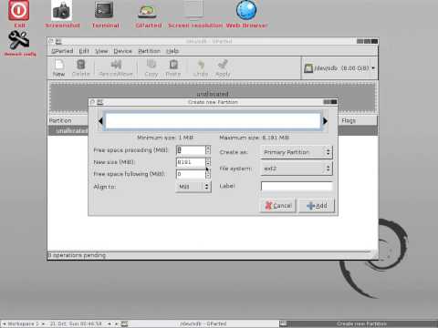 how to partition linux