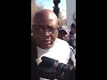Protestor arrested outside Goodman Gallery