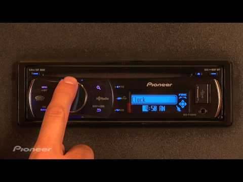 how to set a clock on a pioneer cd player