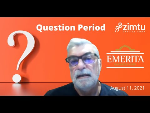 Video Thumbnail Image - Emerita Resources – Zimtu Capital, Question Period