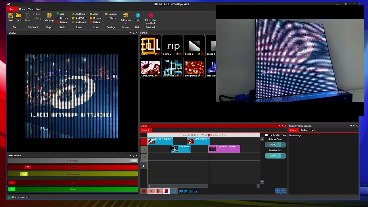 LED Strip Studio - best video rendering software for digital pixel LEDs