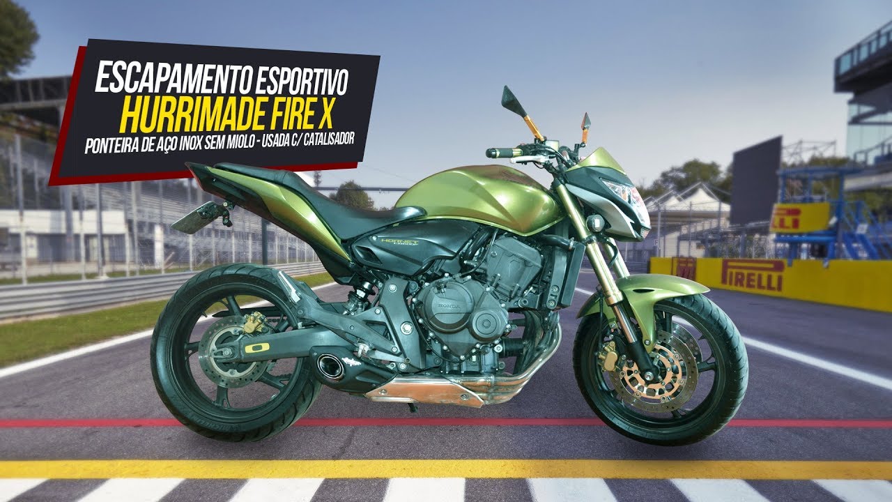 Capa do vídeo  Escapamento Bico Fire X Honda CB 600F Hornet 2008 a 2016