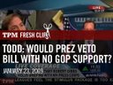 Chuck Todd To Gibbs: Would Obama Veto A Stimulus Bill If It Didn't Have Republican Support?