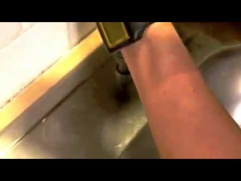 how to cut a hole in a stainless steel sink