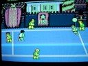 this is the bonus match round in the nes game super dodge ball. you get this round when you clear all countries with no losses or deaths of your players.