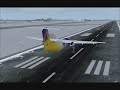 Air Canadian Sun Dash 8-Q200 Windy Landing Runway 24R CYUL Air Canadian Sun Dash 8-Q200 Windy Landing Runway 24R CYUL