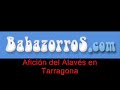 Afición del Alavés en Tarragona