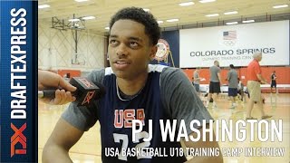 P.J. Washington USA Basketball U18 Training Camp Interview