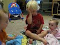 Hayden visiting with Carson and Kelsey in July