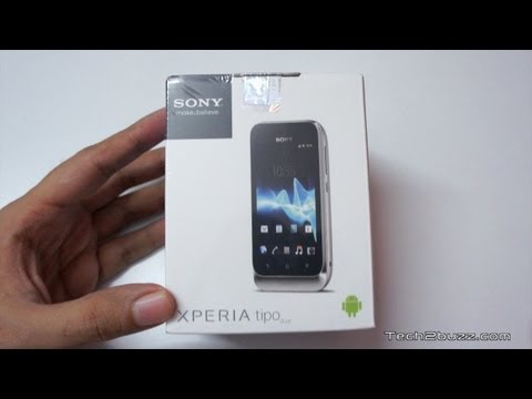 Sony Xperia Tipo Unboxing & first boot