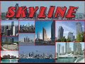 skyline skyscrapers bridge skyline skyscrapers bridge