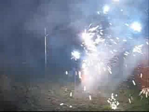 our Guy Fawkes backyard fireworks