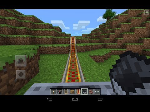 how to ride a minecart in minecraft p e