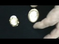 Ferguson Antiques hand painted broach and Cameos Ferguson Antiques hand painted broach and Cameos