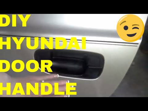 how to replace santa fe door handle