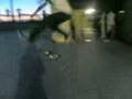 Heelflip on skateboard;)