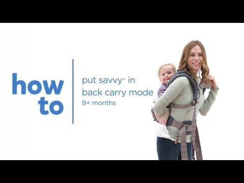 Joie Savvy™ | How to place your child in back carry mode