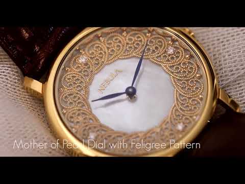 Buy Online Titan Nebula Filigree Quartz Analog 18 Karat Solid Gold
