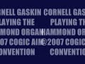 Quennel Gaskin Playing The Hammond Organ