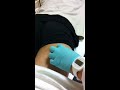 Infected  cut open